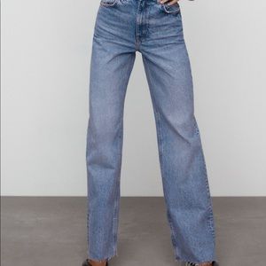 Zara wide leg high waist Jean